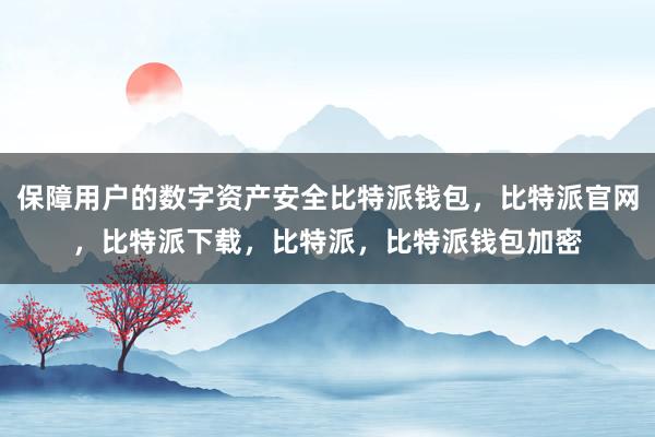 保障用户的数字资产安全比特派钱包，比特派官网，比特派下载，比特派，比特派钱包加密