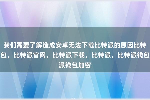 我们需要了解造成安卓无法下载比特派的原因比特派钱包，比特派官网，比特派下载，比特派，比特派钱包加密