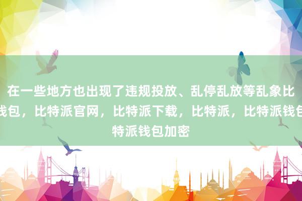 在一些地方也出现了违规投放、乱停乱放等乱象比特派钱包，比特派官网，比特派下载，比特派，比特派钱包加密