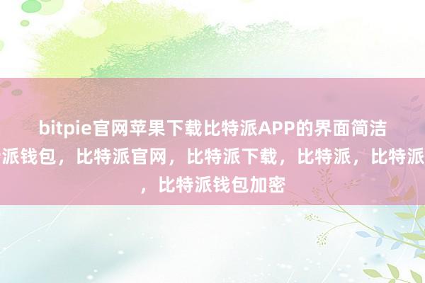 bitpie官网苹果下载比特派APP的界面简洁明了比特派钱包，比特派官网，比特派下载，比特派，比特派钱包加密