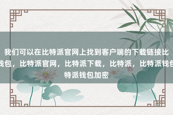 我们可以在比特派官网上找到客户端的下载链接比特派钱包，比特派官网，比特派下载，比特派，比特派钱包加密