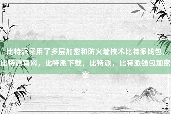 比特派采用了多层加密和防火墙技术比特派钱包，比特派官网，比特派下载，比特派，比特派钱包加密