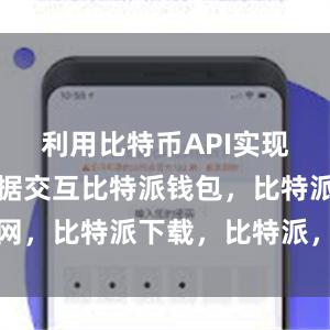 利用比特币API实现高效的数据交互比特派钱包，比特派官网，比特派下载，比特派，比特派钱包加密