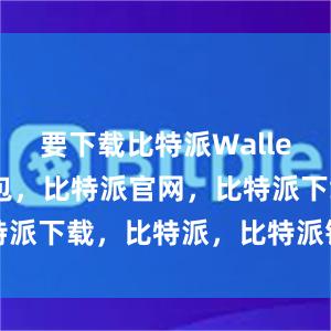 要下载比特派Wallet比特派钱包，比特派官网，比特派下载，比特派，比特派钱包加密