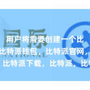 用户将需要创建一个比特币钱包比特派钱包，比特派官网，比特派下载，比特派，比特派钱包加密