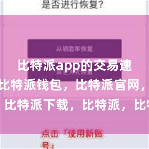 比特派app的交易速度非常快比特派钱包，比特派官网，比特派下载，比特派，比特派钱包加密